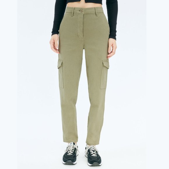 Aritzia Wilfred Free Green Modern Cargo Pant - Picture 1 of 7